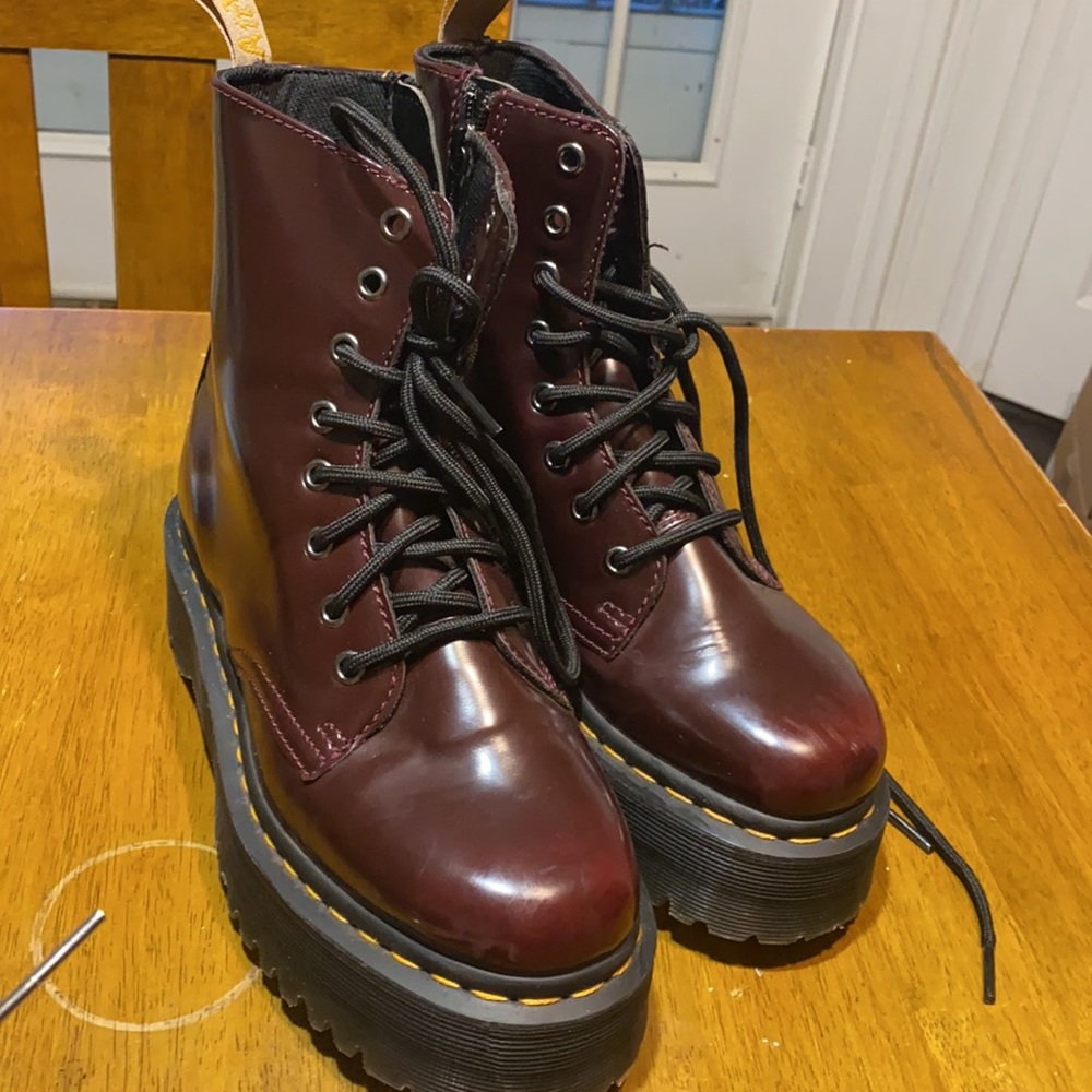Dr Martens Jadon vegan leather platform boot